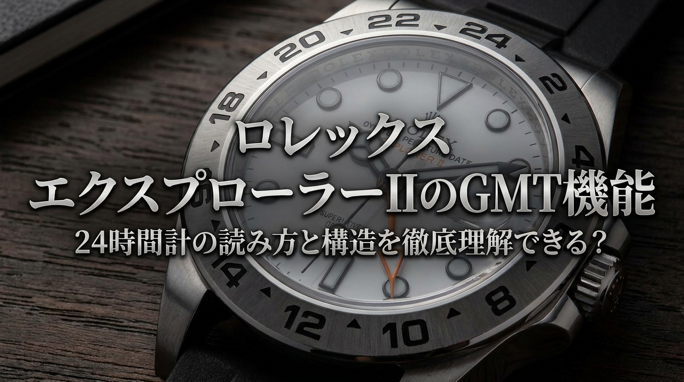 ロレックス エクスプローラーIIのGMT機能：24時間計の読み方と構造を徹底理解できる？