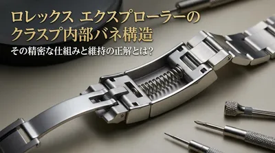 ロレックス エクスプローラーのクラスプ内部バネ構造、その精密な仕組みと維持の正解とは？