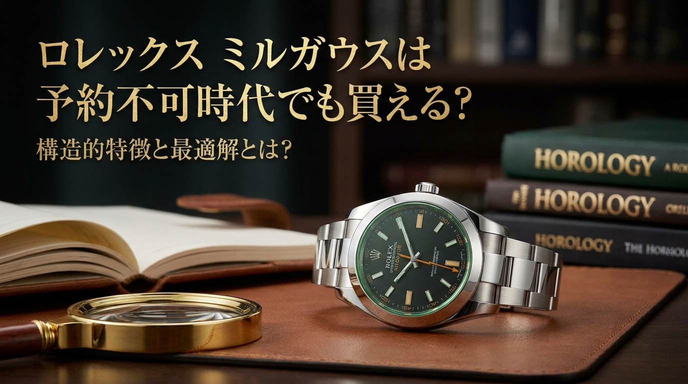 ロレックス ミルガウスは予約不可時代でも買える？構造的特徴と最適解とは？