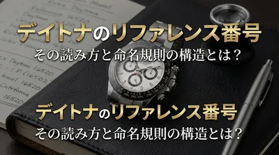 デイトナのリファレンス番号、その読み方と命名規則の構造とは？