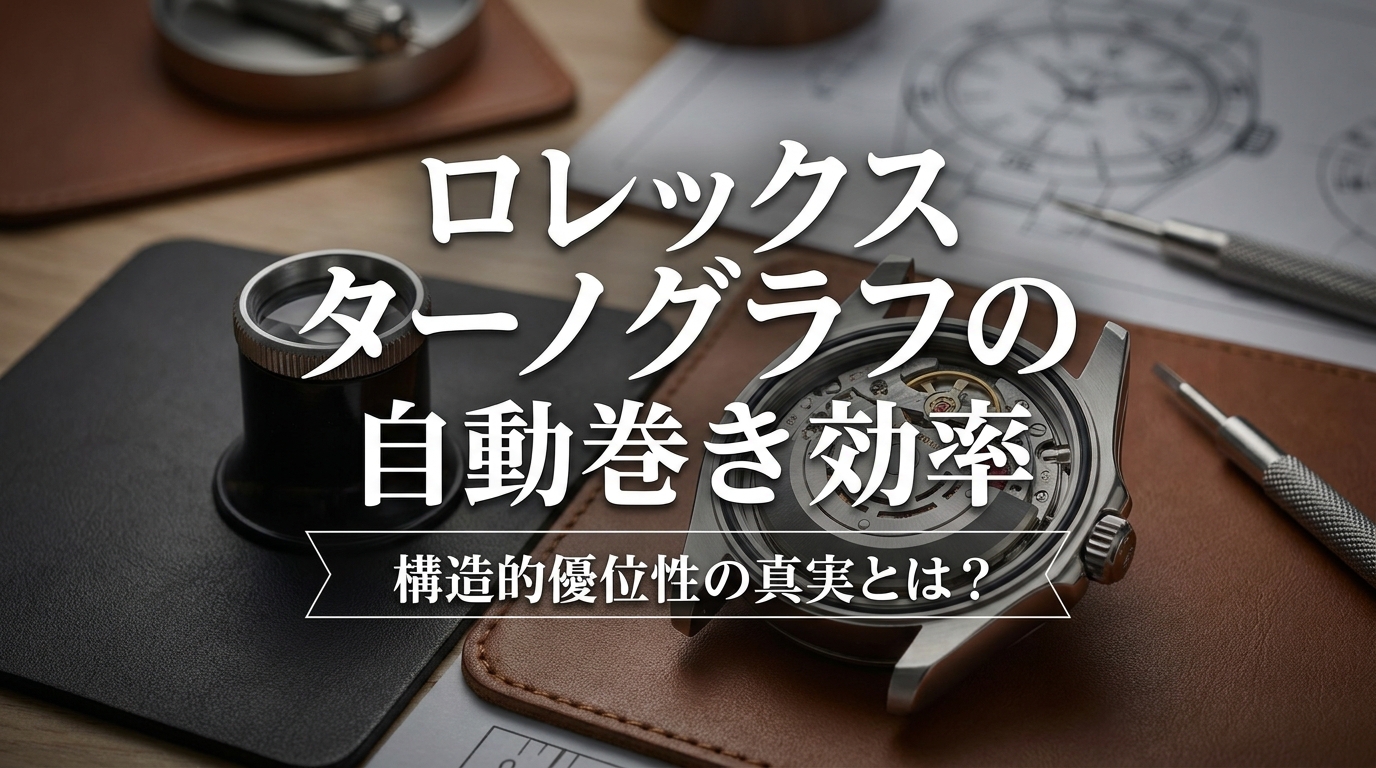 ロレックス ターノグラフの自動巻き効率、構造的優位性の真実とは？