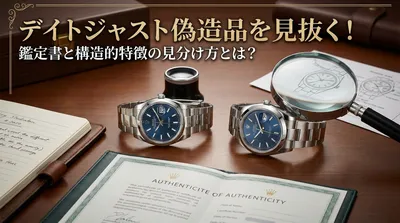 デイトジャスト偽造品を見抜く！鑑定書と構造的特徴の見分け方とは？