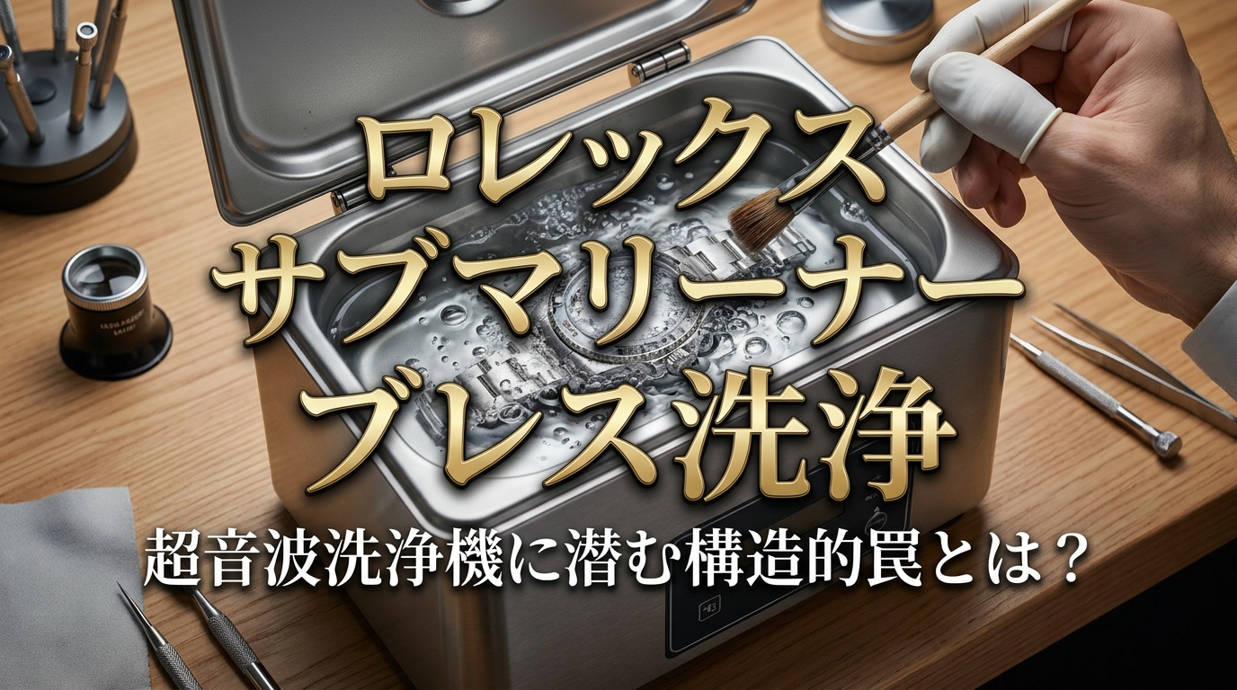 ロレックス サブマリーナー ブレス洗浄：超音波洗浄機に潜む構造的罠とは？
