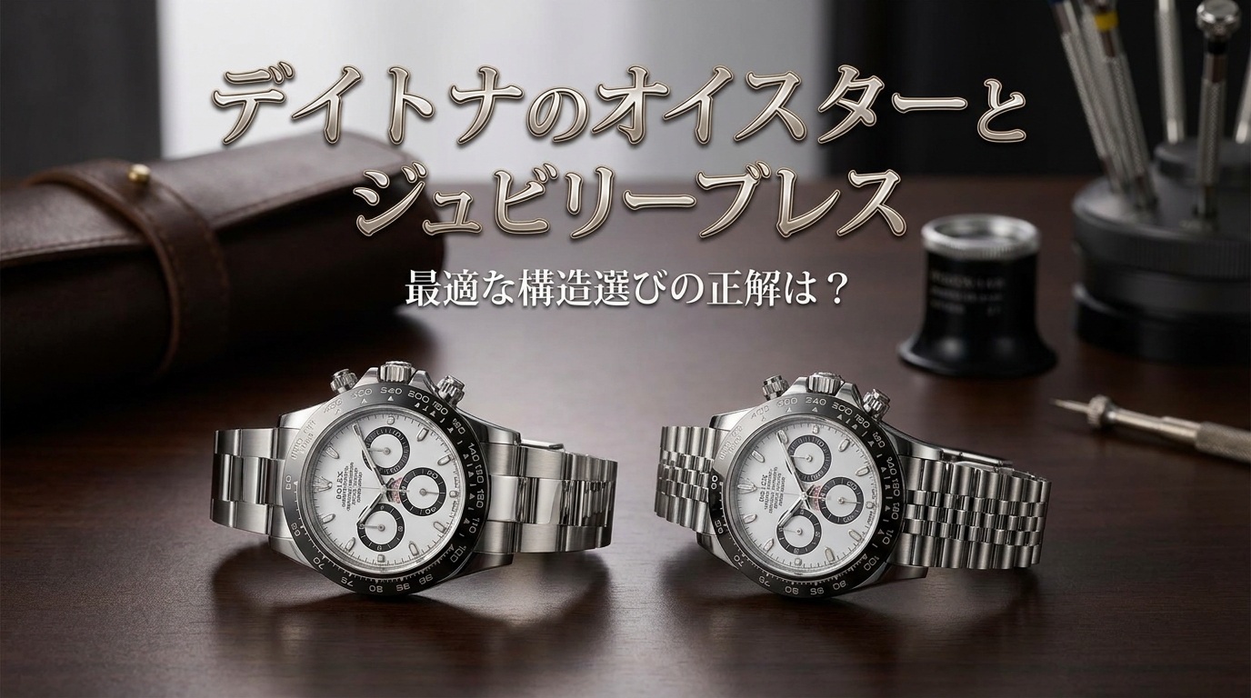 デイトナのオイスターとジュビリーブレス、最適な構造選びの正解は？
