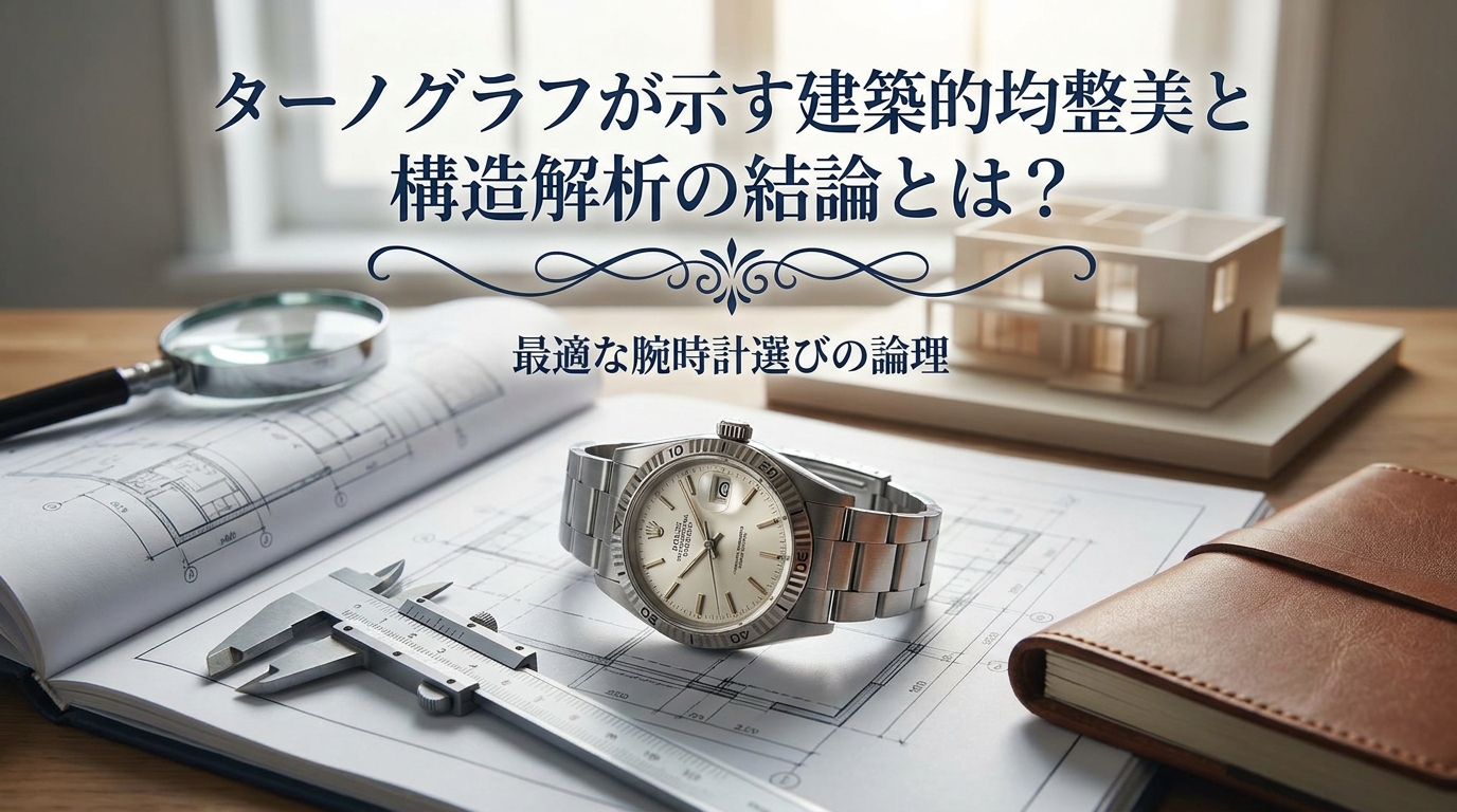 ターノグラフが示す建築的均整美と構造解析の結論とは？最適な腕時計選びの論理