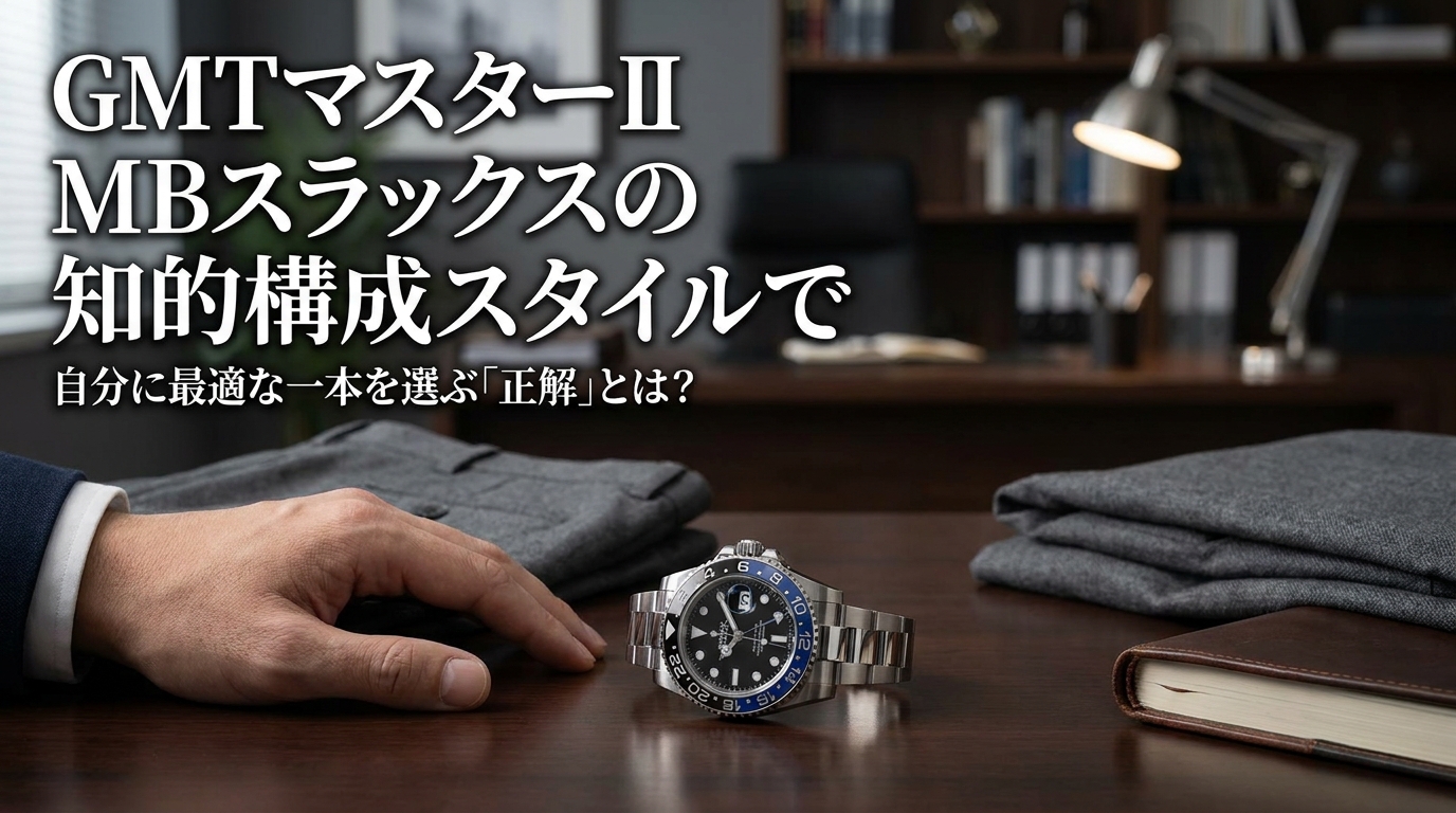 GMTマスターII MBスラックスの知的構成スタイルで、自分に最適な一本を選ぶ「正解」とは？