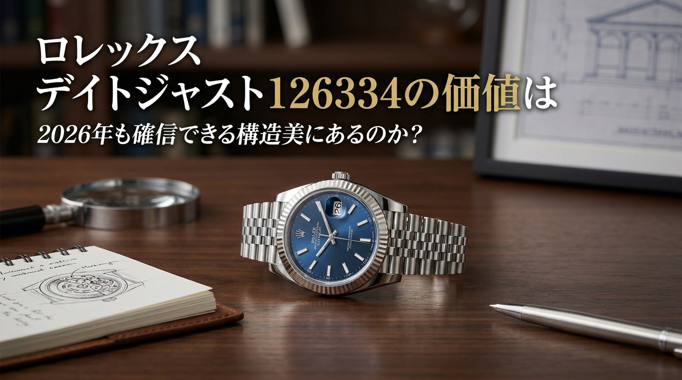 ロレックス デイトジャスト126334の価値は2026年も確信できる構造美にあるのか？
