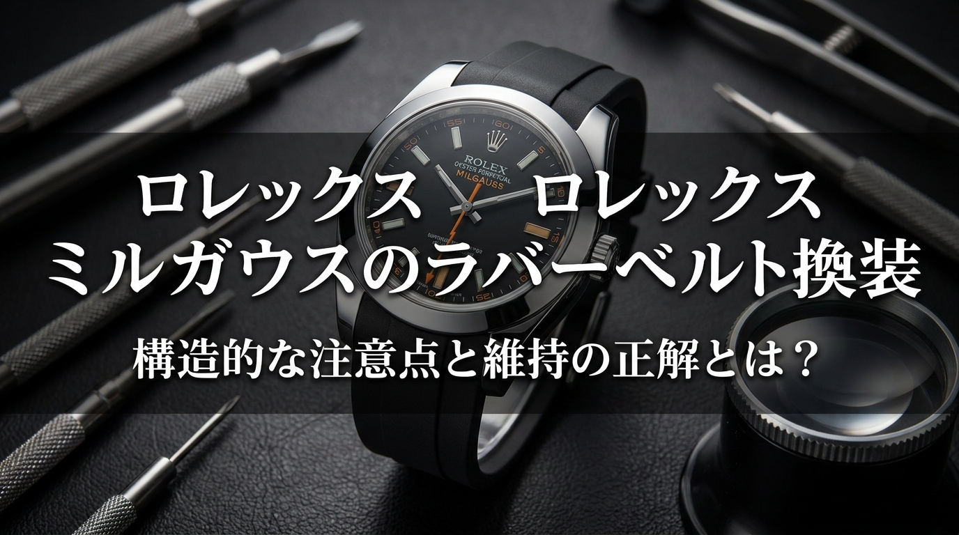 ロレックス ミルガウスのラバーベルト換装、構造的な注意点と維持の正解とは？