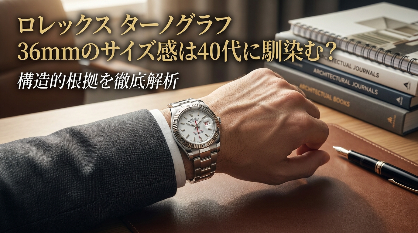 ロレックス ターノグラフ 36mmのサイズ感は40代に馴染む？構造的根拠を徹底解析