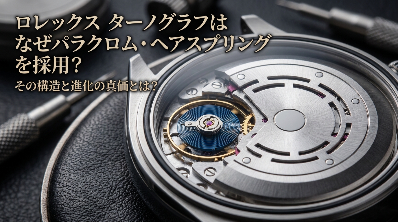 ロレックス ターノグラフはなぜパラクロム・ヘアスプリングを採用？その構造と進化の真価とは？