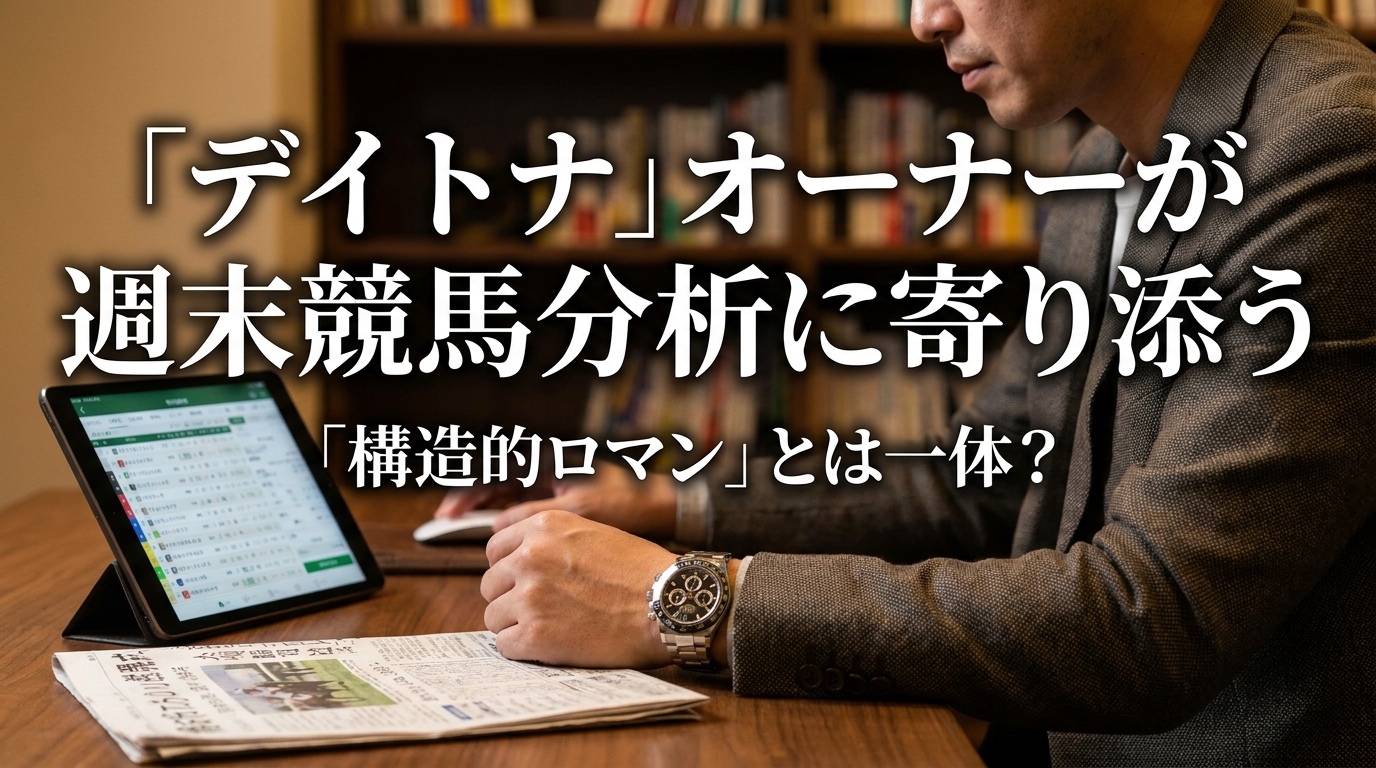 「デイトナ」オーナーが週末競馬分析に寄り添う「構造的ロマン」とは一体？