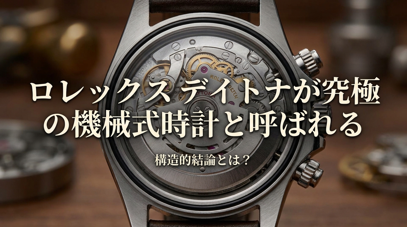 ロレックス デイトナが究極の機械式時計と呼ばれる構造的結論とは？
