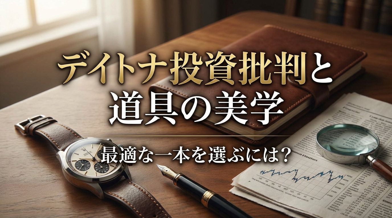 デイトナ投資批判と道具の美学を整理し最適な一本を選ぶには？