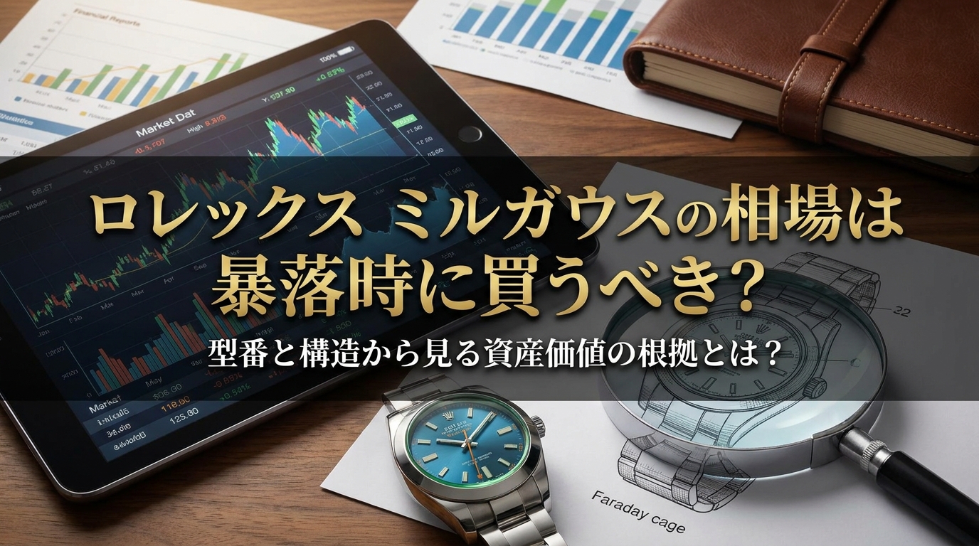 ロレックス ミルガウスの相場は暴落時に買うべき？型番と構造から見る資産価値の根拠とは？
