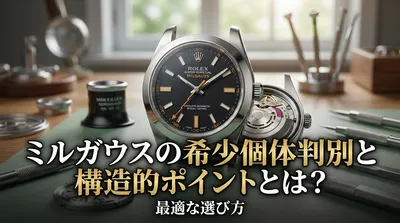 ミルガウスの希少個体判別と構造的ポイントとは？最適な選び方