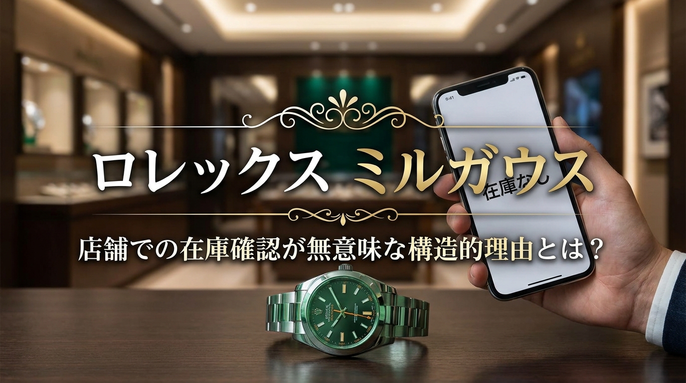 ロレックス ミルガウス、店舗での在庫確認が無意味な構造的理由とは？