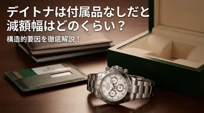 デイトナは付属品なしだと減額幅はどのくらい？構造的要因を徹底解説！