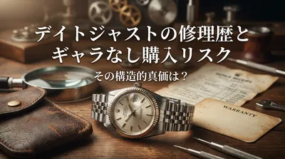 デイトジャストの修理歴とギャラなし購入リスク、その構造的真価は？