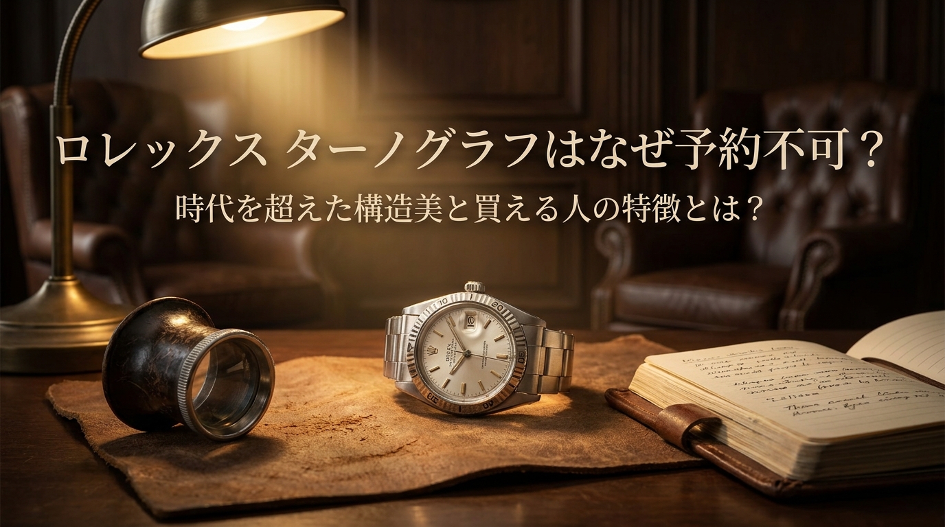 ロレックス ターノグラフはなぜ予約不可？時代を超えた構造美と買える人の特徴とは？