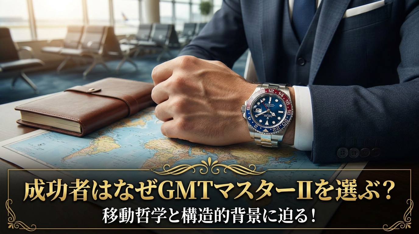 成功者はなぜGMTマスターIIを選ぶ？移動哲学と構造的背景に迫る！