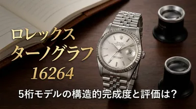 ロレックス ターノグラフ 16264 5桁モデルの構造的完成度と評価は？
