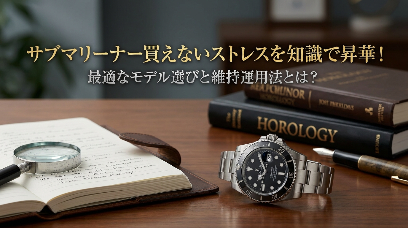 サブマリーナー買えないストレスを知識で昇華！最適なモデル選びと維持運用法とは？
