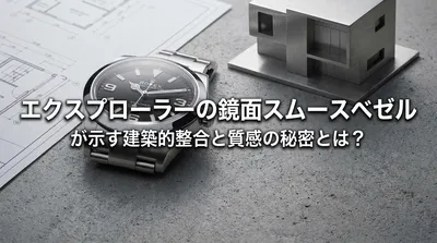 エクスプローラーの鏡面スムースベゼルが示す建築的整合と質感の秘密とは？