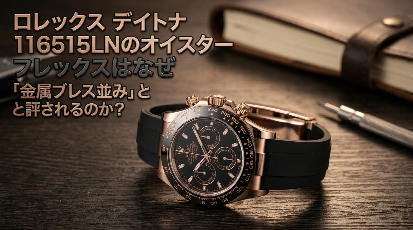 ロレックス デイトナ 116515LNのオイスターフレックスはなぜ「金属ブレス並み」と評されるのか？