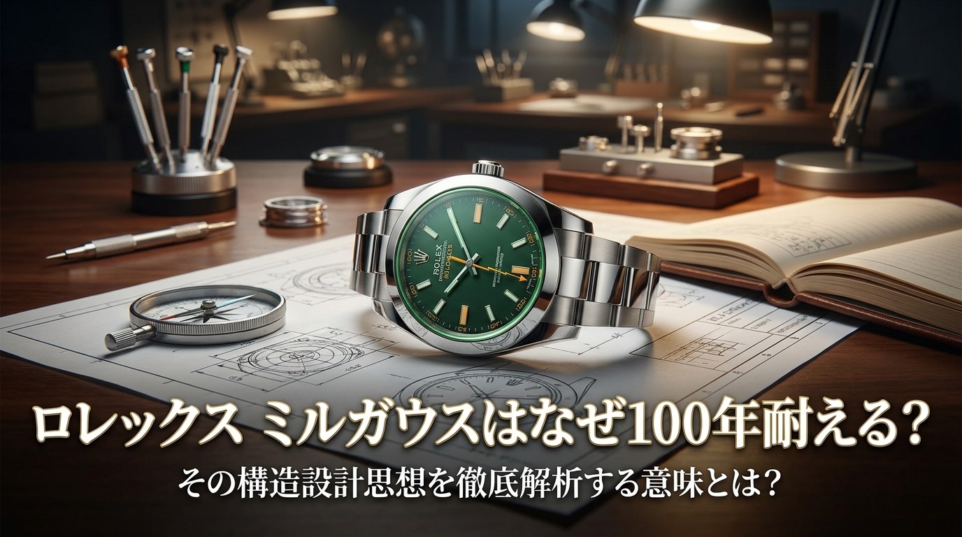 ロレックス ミルガウスはなぜ100年耐える？その構造設計思想を徹底解析する意味とは？
