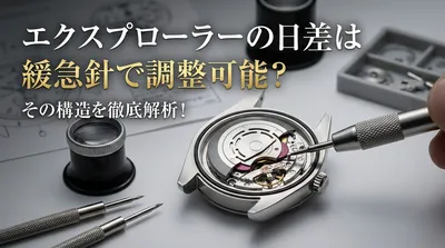 エクスプローラーの日差は緩急針で調整可能？その構造を徹底解析！