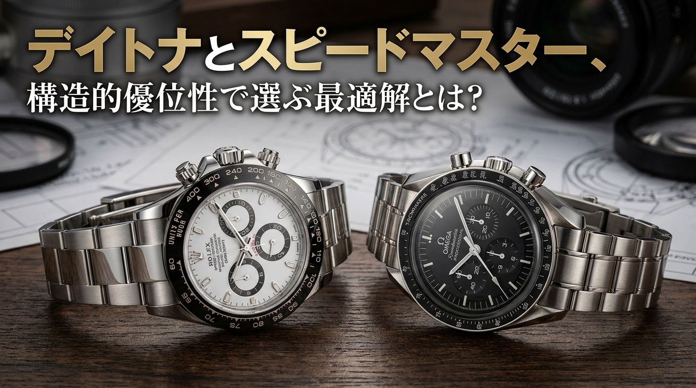 デイトナとスピードマスター、構造的優位性で選ぶ最適解とは?