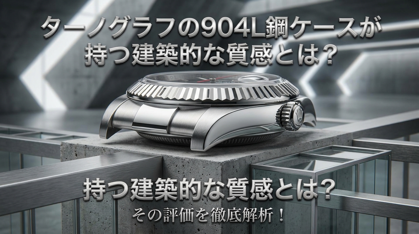ターノグラフの904L鋼ケースが持つ建築的な質感とは?その評価を徹底解析!