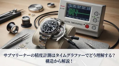 サブマリーナーの精度計測はタイムグラファーでどう理解する？構造から解説！