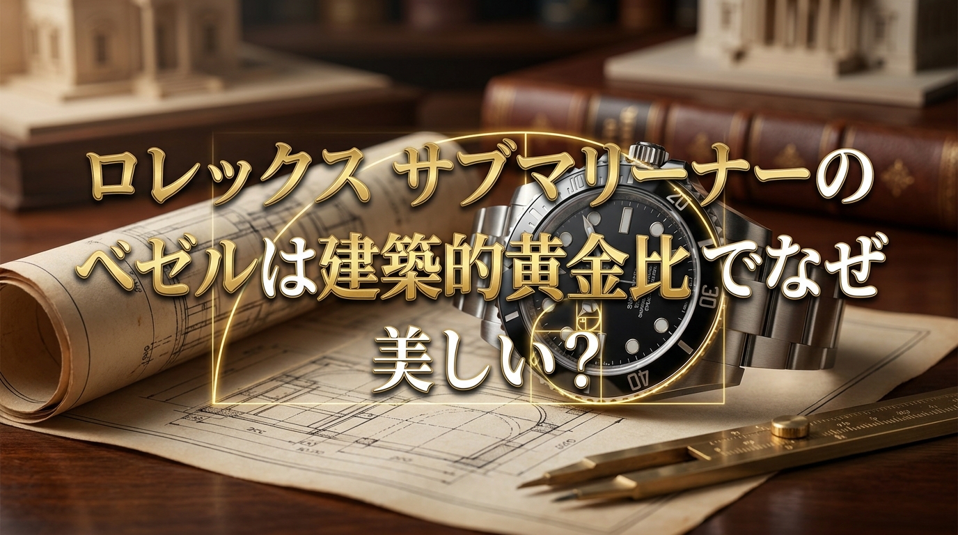 ロレックス サブマリーナーのベゼルは建築的黄金比でなぜ美しい？