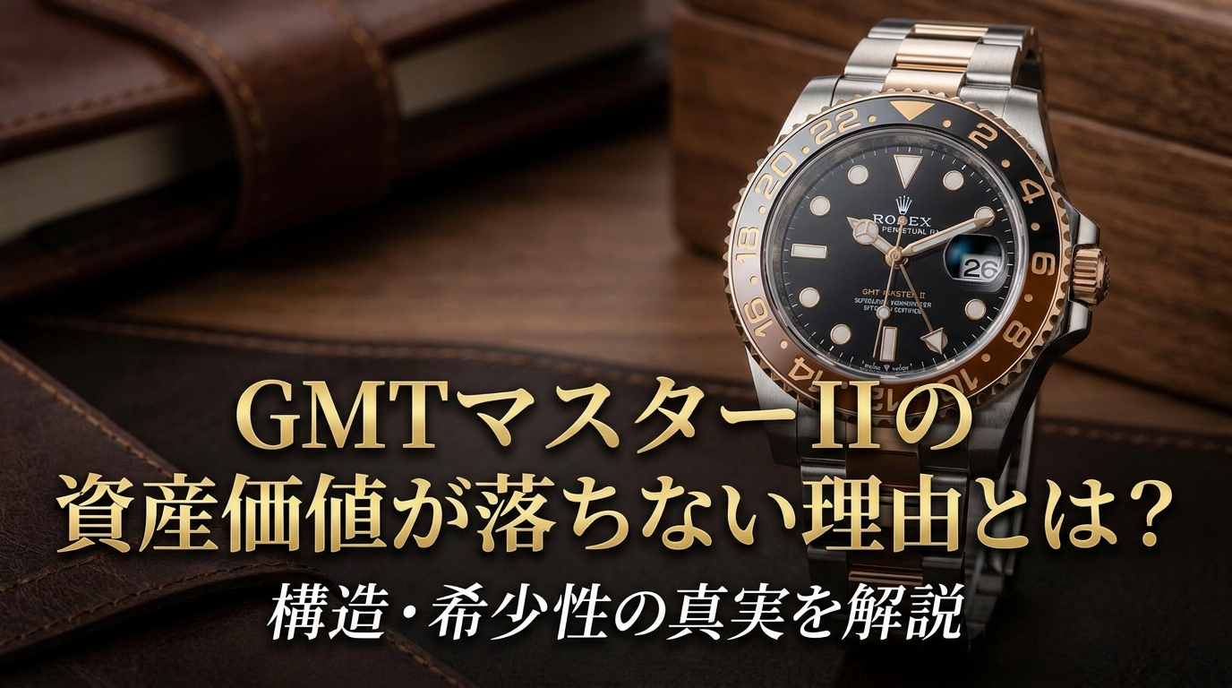 GMTマスターIIの資産価値が落ちない理由とは？構造・希少性の真実を解説