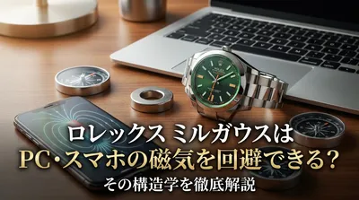 ロレックス ミルガウスはPC・スマホの磁気を回避できる？その構造学を徹底解説