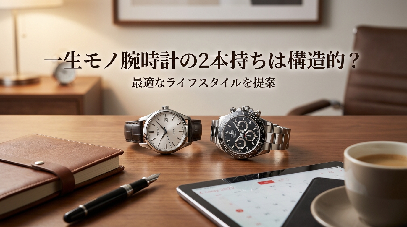 一生モノ腕時計の2本持ちは構造的？最適なライフスタイルを提案