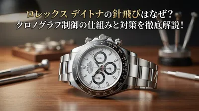 ロレックス デイトナの針飛びはなぜ？クロノグラフ制御の仕組みと対策を徹底解説！