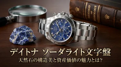 デイトナ ソーダライト文字盤：天然石の構造美と資産価値の魅力とは？