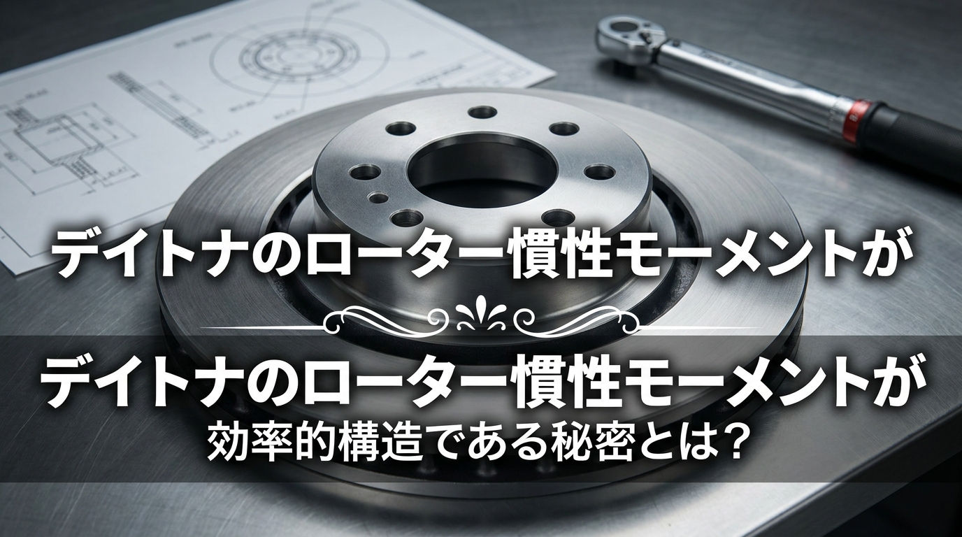 デイトナのローター慣性モーメントが効率的構造である秘密とは?