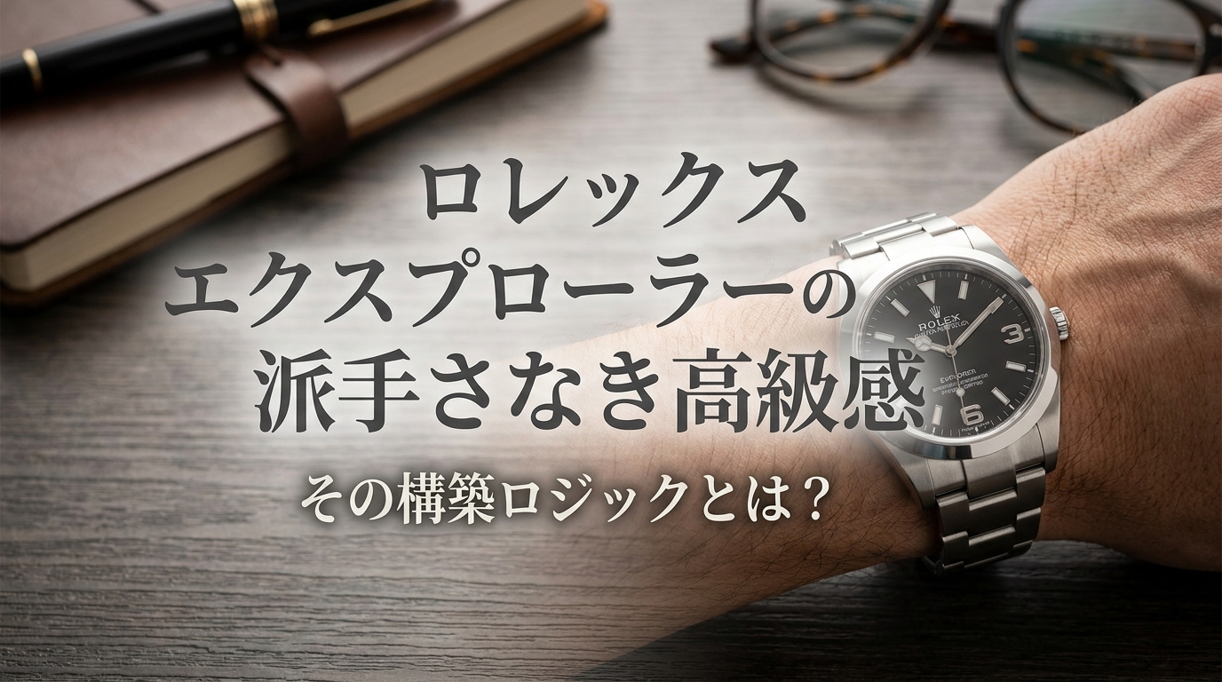 ロレックス エクスプローラーの派手さなき高級感、その構築ロジックとは？