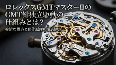 ロレックスGMTマスターIIのGMT針独立駆動の仕組みとは？複雑な構造と動作原理を徹底解説