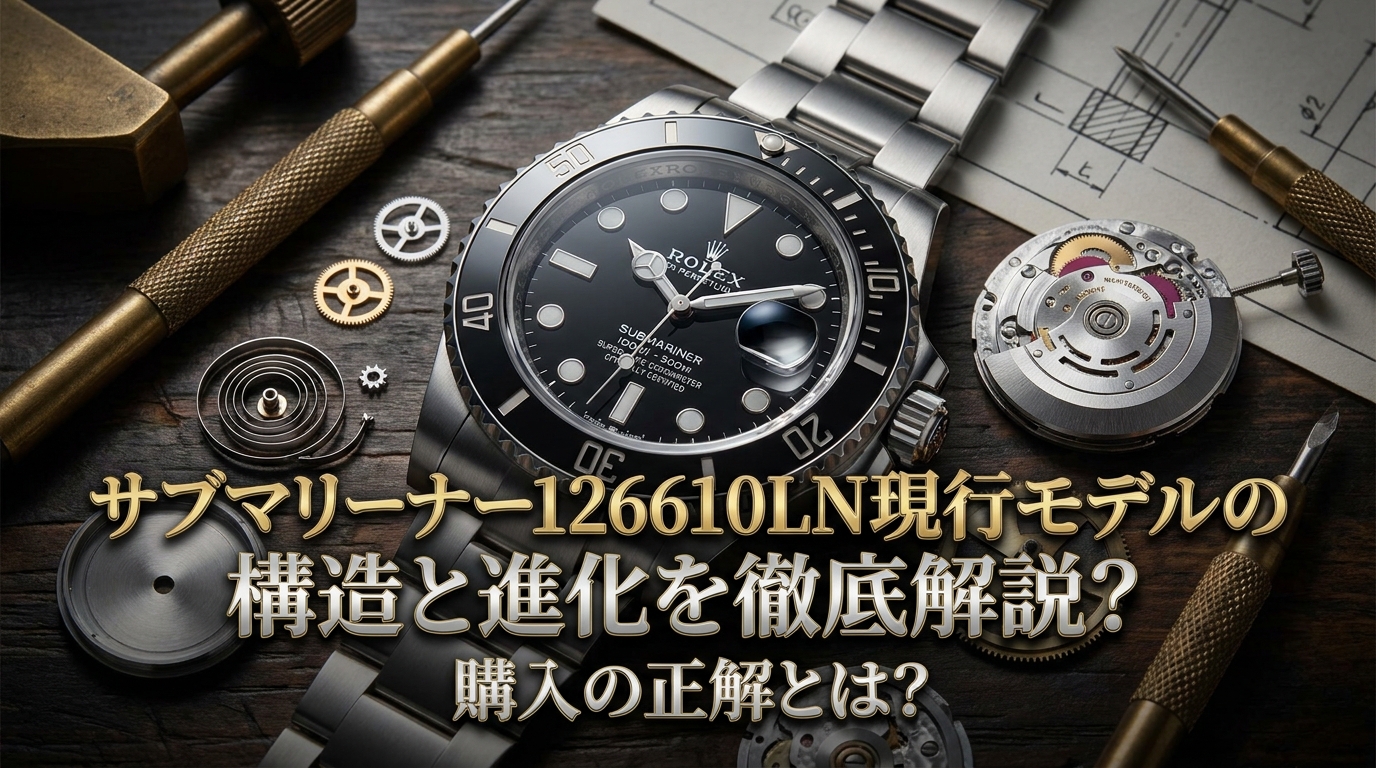 サブマリーナー126610LN現行モデルの構造と進化を徹底解説？購入の正解とは？