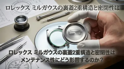 ロレックス ミルガウスの裏蓋2重構造と密閉性はメンテナンス性にどう影響するのか？