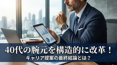 40代の腕元を構造的に改革！キャリア提案の最終結論とは？