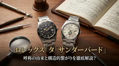ロレックス「ターノグラフ」と「サンダーバード」呼称の由来と構造的繋がりを徹底解説？
