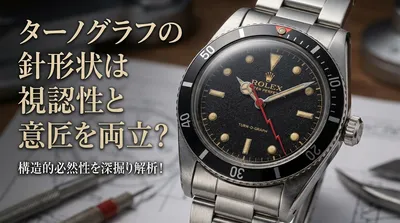 ターノグラフの針形状は視認性と意匠を両立？構造的必然性を深掘り解析！
