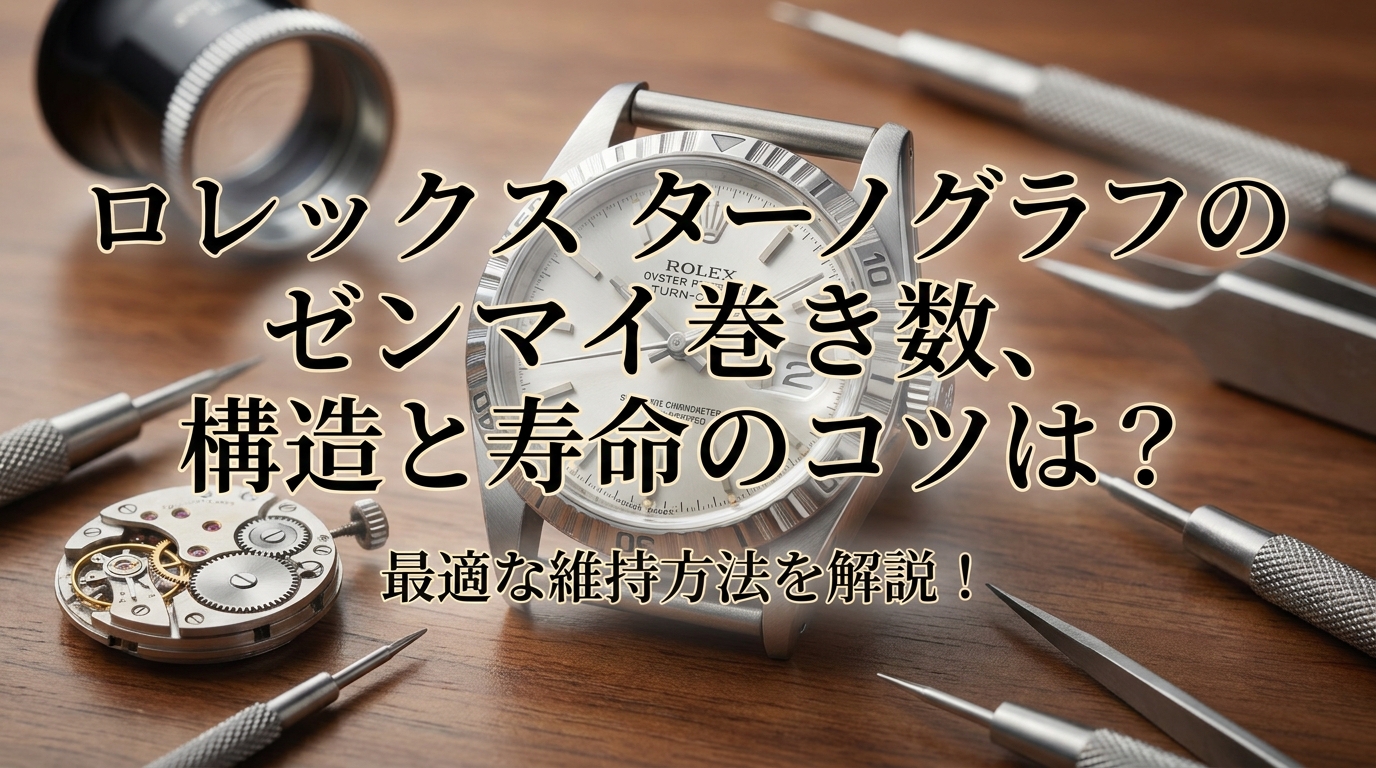 ロレックス ターノグラフのゼンマイ巻き数、構造と寿命のコツは？最適な維持方法を解説！