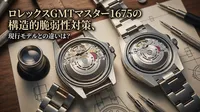 ロレックスGMTマスター1675の構造的脆弱性対策、現行モデルとの違いは？
