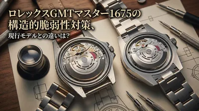 ロレックスGMTマスター1675の構造的脆弱性対策、現行モデルとの違いは？